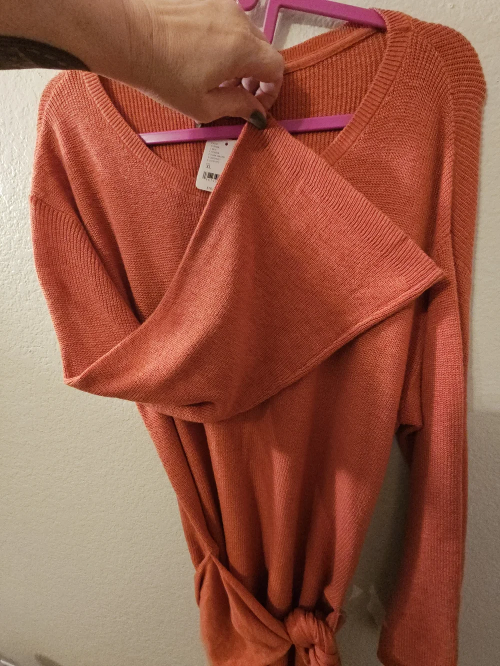 NWT Free People free-est Spencer Mini Dress Ginger Orange Knit Size XL